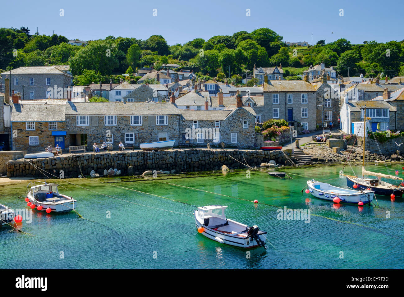 Cornwall, Royaume-Uni - port et village de Mousehole, Angleterre Banque D'Images