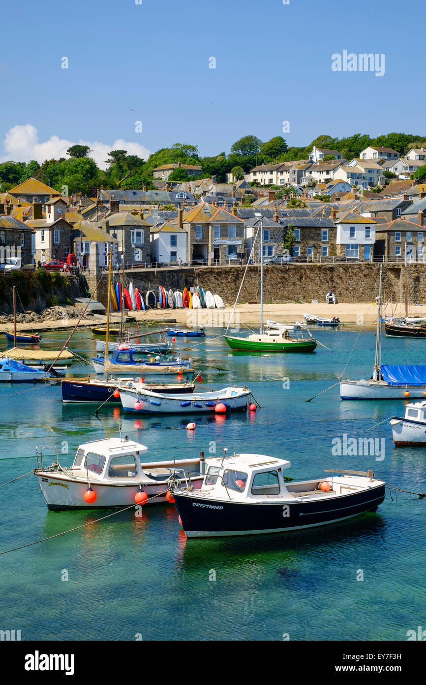 Cornwall UK - ancien village de pêcheurs de Mousehole, Angleterre, Royaume-Uni Banque D'Images