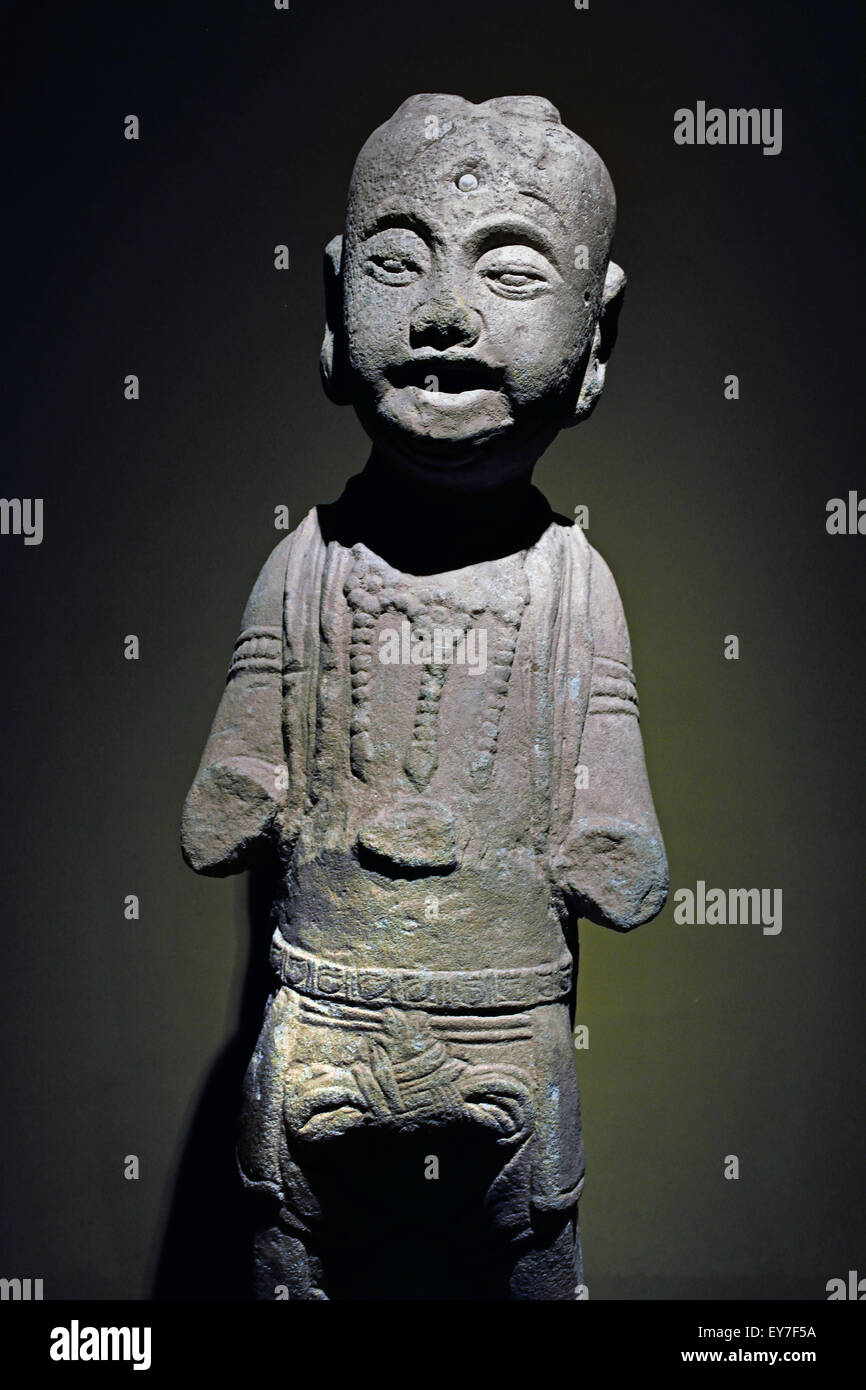 Pierre Prince AD dynastie Song 960-1279 Musée de Shanghai de l'ancien art chinois Chine Banque D'Images