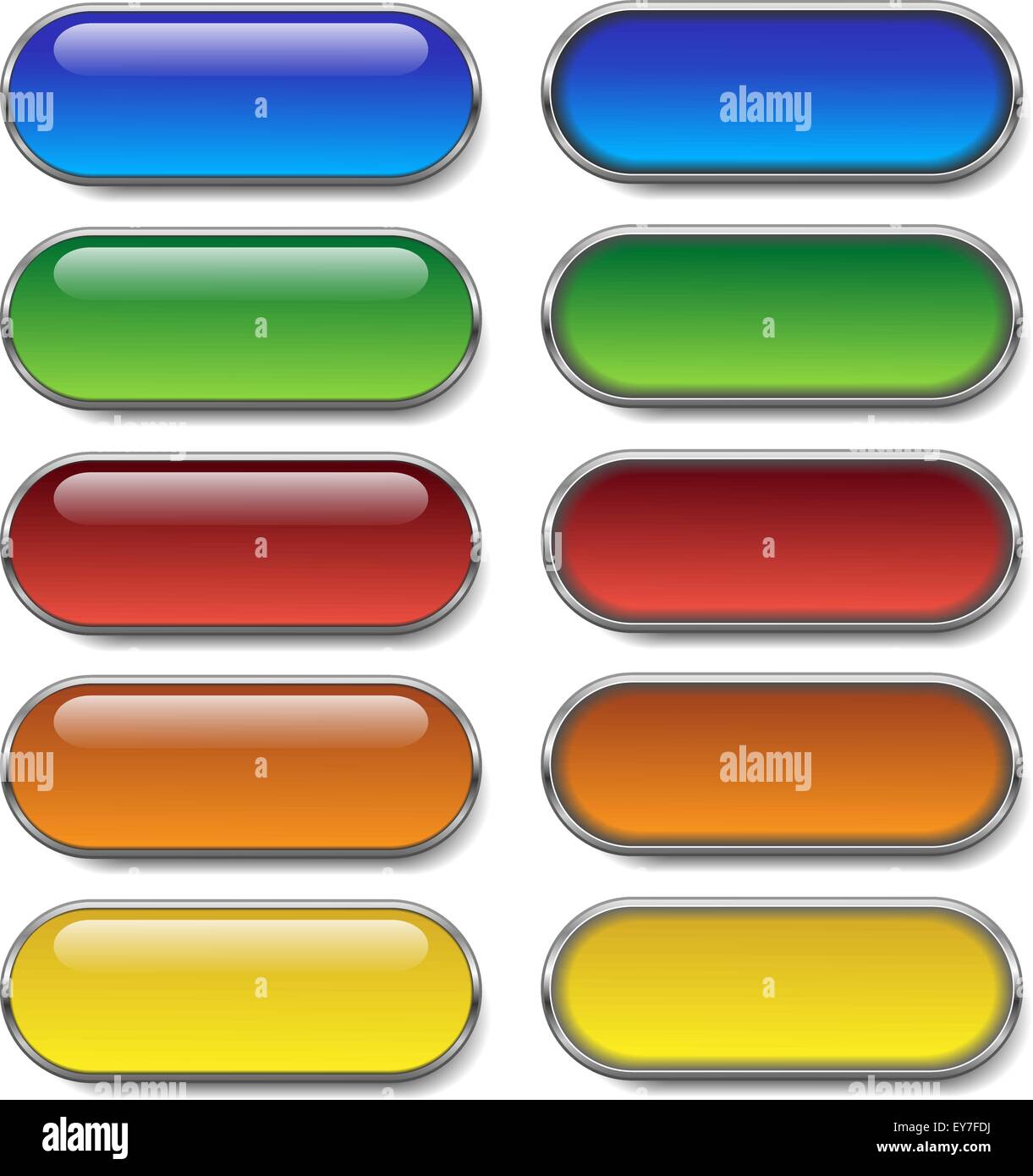 Boutons Web sur fond blanc, vector eps10 Illustration de Vecteur