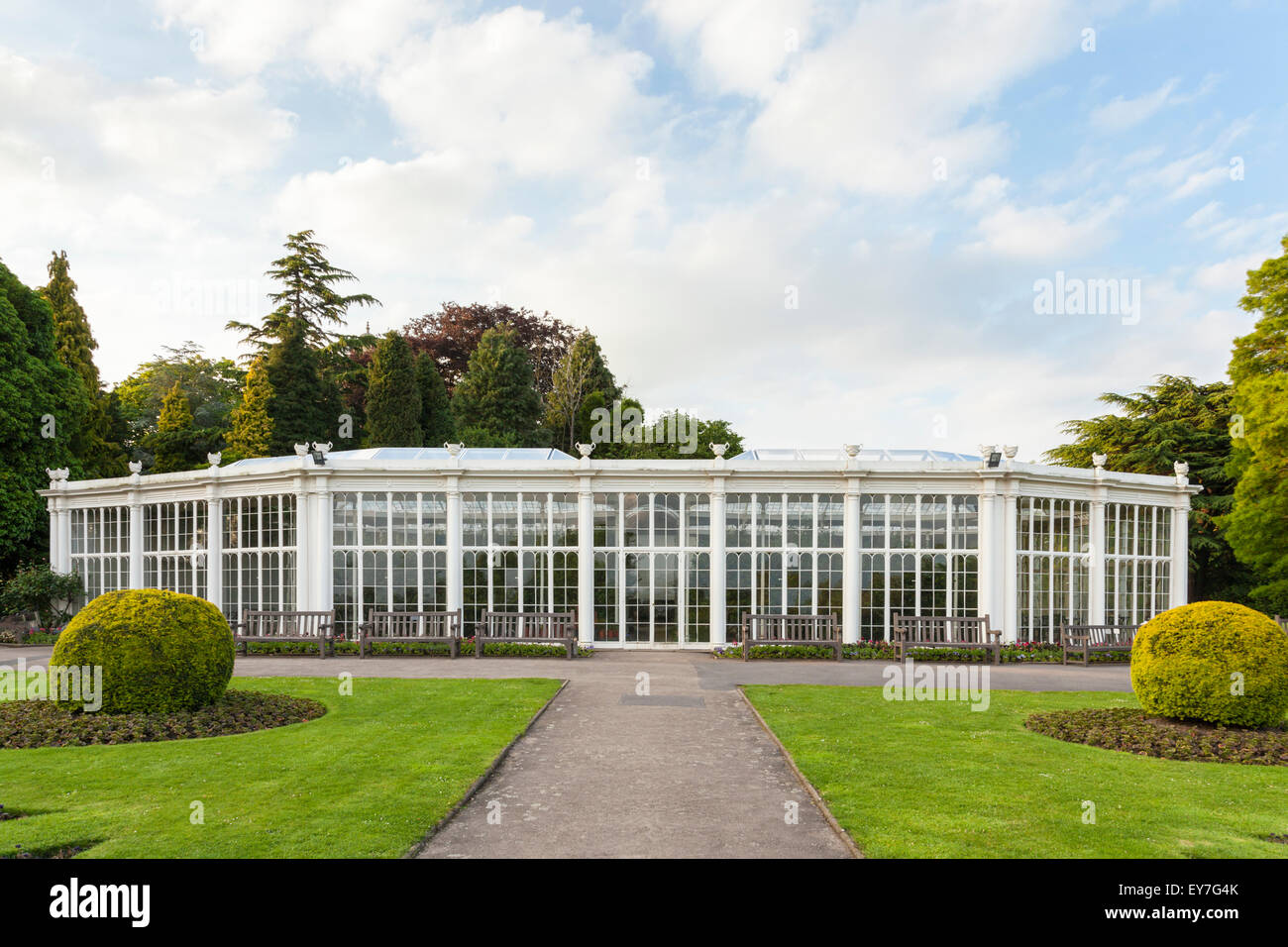 Le Camellia House, Parc de Wollaton, Nottingham, England, UK Banque D'Images
