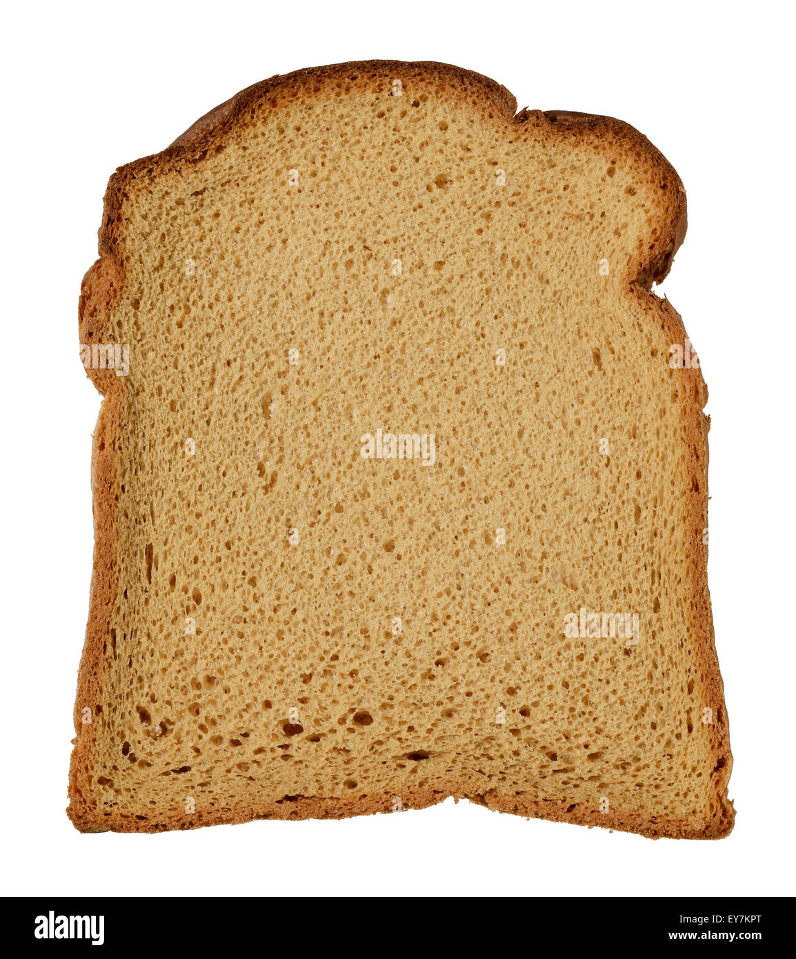 Une tranche de blé sans gluten sans produit laitier sans pain brun Banque D'Images