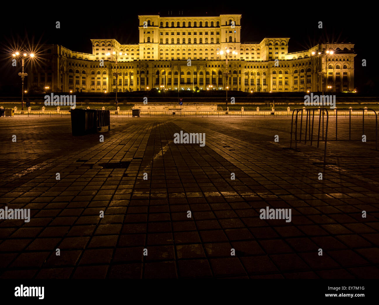 Palais du Parlement de Bucarest Banque D'Images