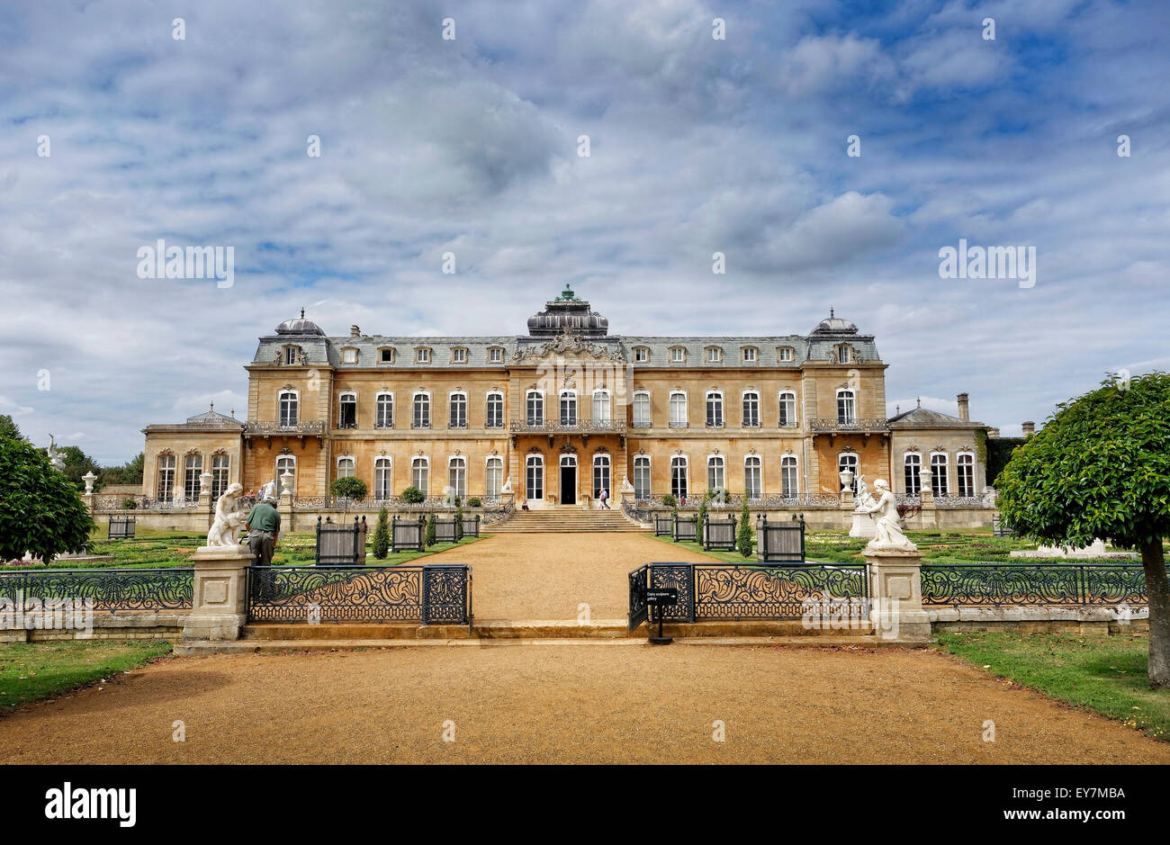 Parc Wrest est un pays situé près d'Silsoe, Bedfordshire, Angleterre. Il se compose d'arracher Park, une maison classée Grade I Banque D'Images