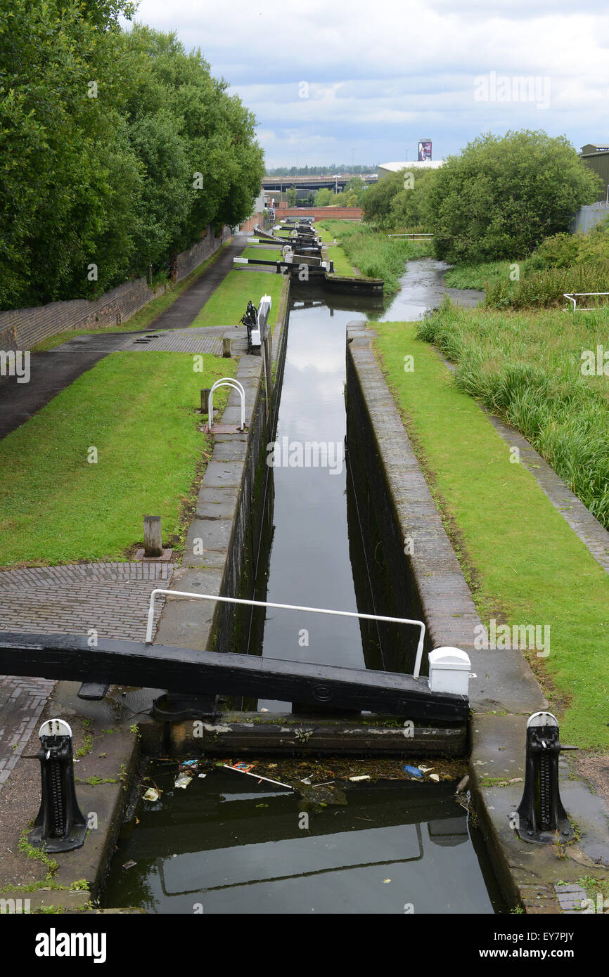 Tat Bank, Titford canal, West Midlands, Royaume-Uni Banque D'Images