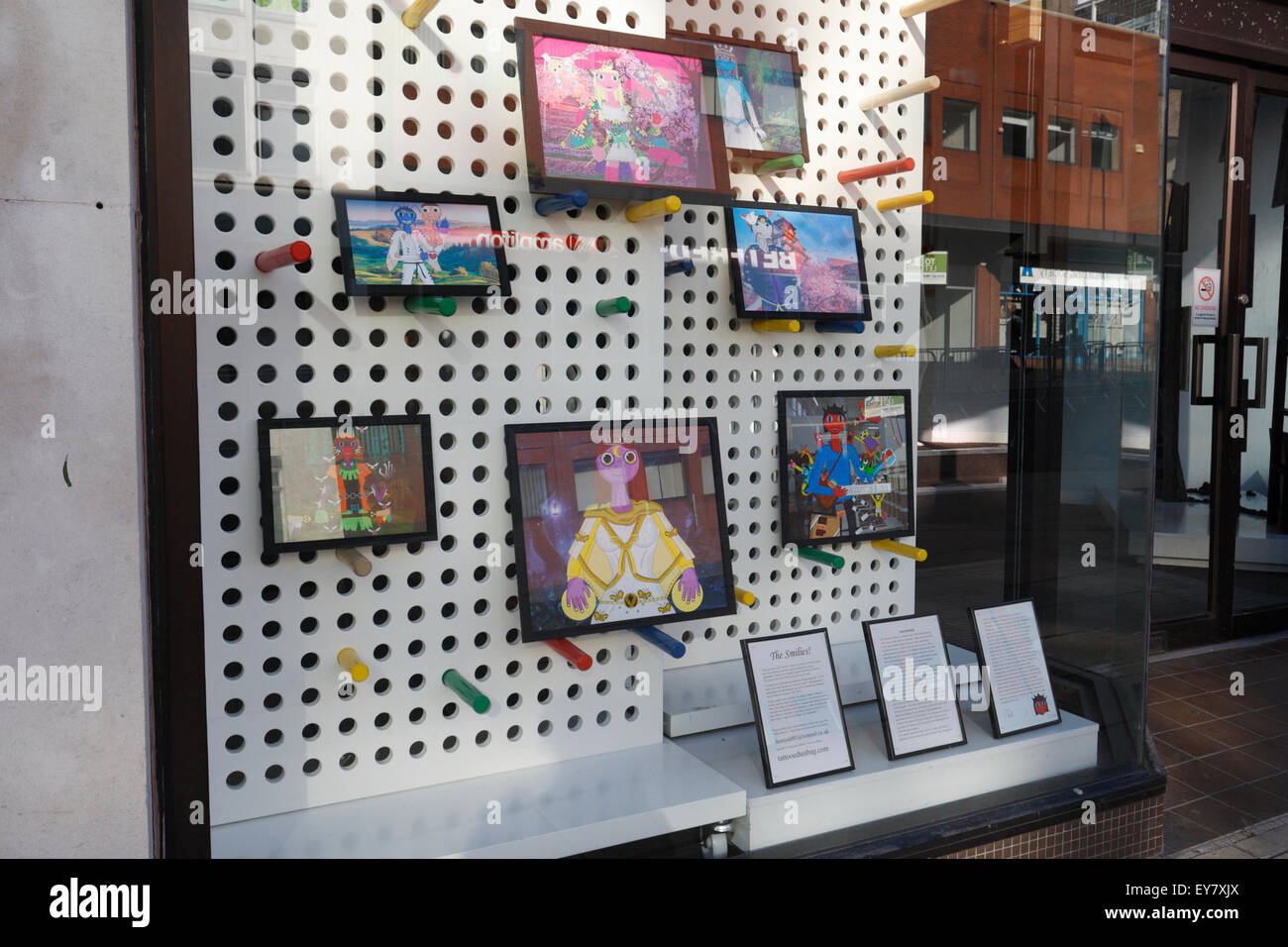 Art en vitrine fermée Banque D'Images