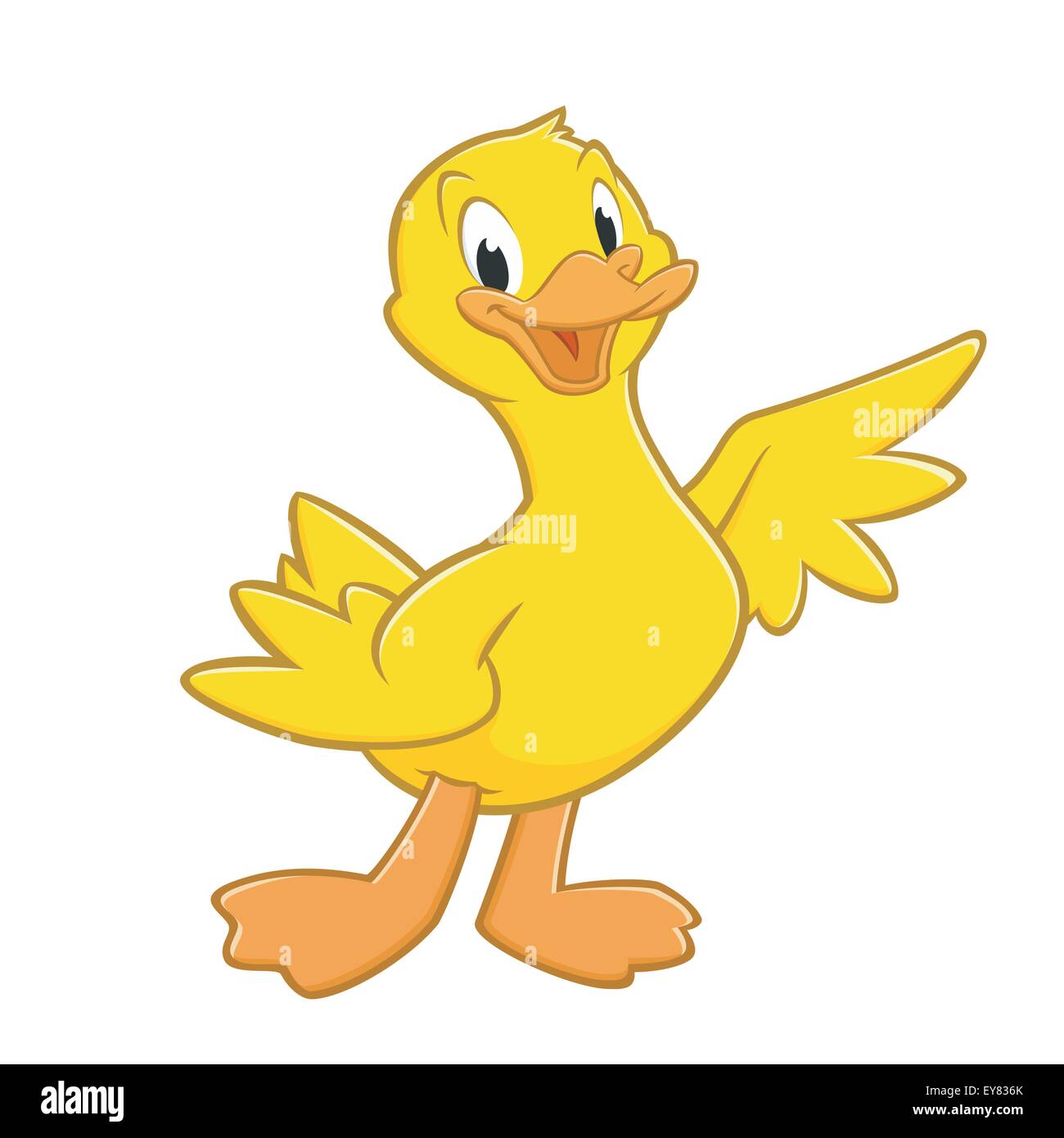 Canard de dessin animé Illustration de Vecteur