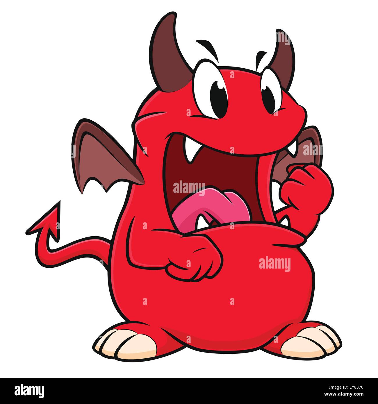 Cartoon Angry Devil Illustration de Vecteur