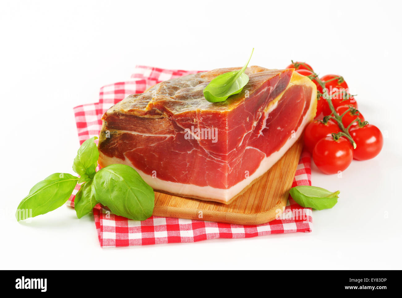 Prosciutto Crudo - jambon sec italien Banque D'Images