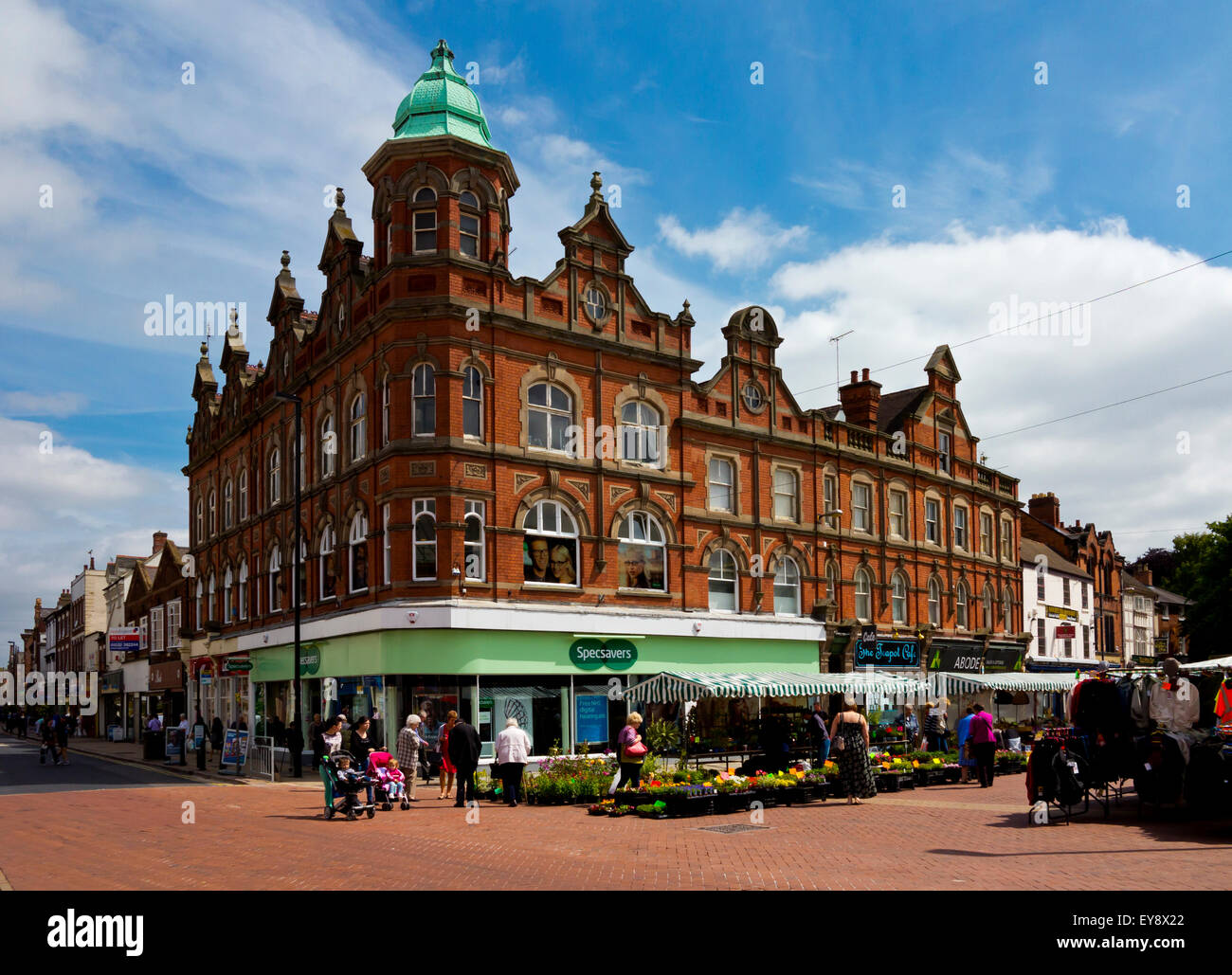 La Place du marché dans le centre-ville de Burton on Trent Staffordshire England UK Banque D'Images