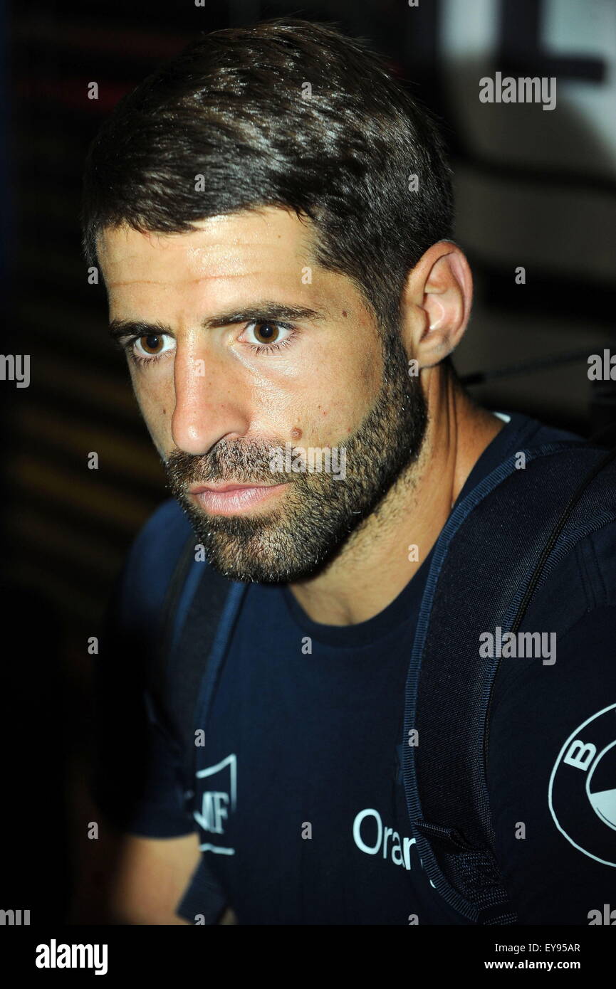 Sébastien TILLOUS BORDE - 19.07.2015 - Equipe de France de rugby - stade de préparation - Tignes.Photo : Jean Paul Thomas/Icon Sport Banque D'Images