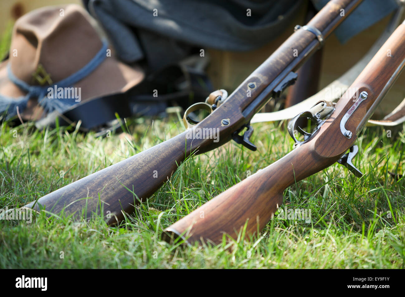 Carabine,USA,American Civil War Reenactment, Banque D'Images