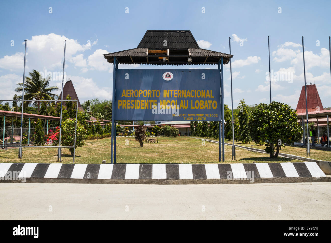 Presidente Nicolau Lobato International Airport ; Dili, Timor Oriental Banque D'Images
