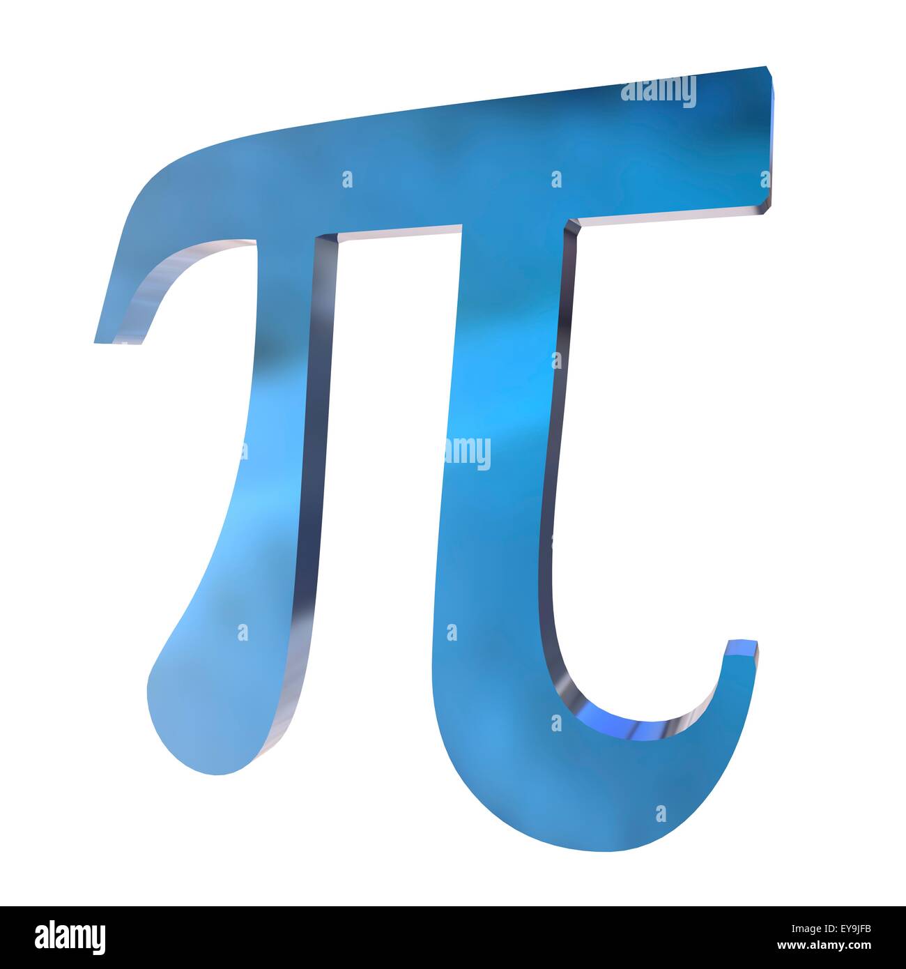 Pi est la seizième lettre de l'alphabet grec et le symbole utilisé en mathématiques pour représenter une constante â€" le rapport de Banque D'Images