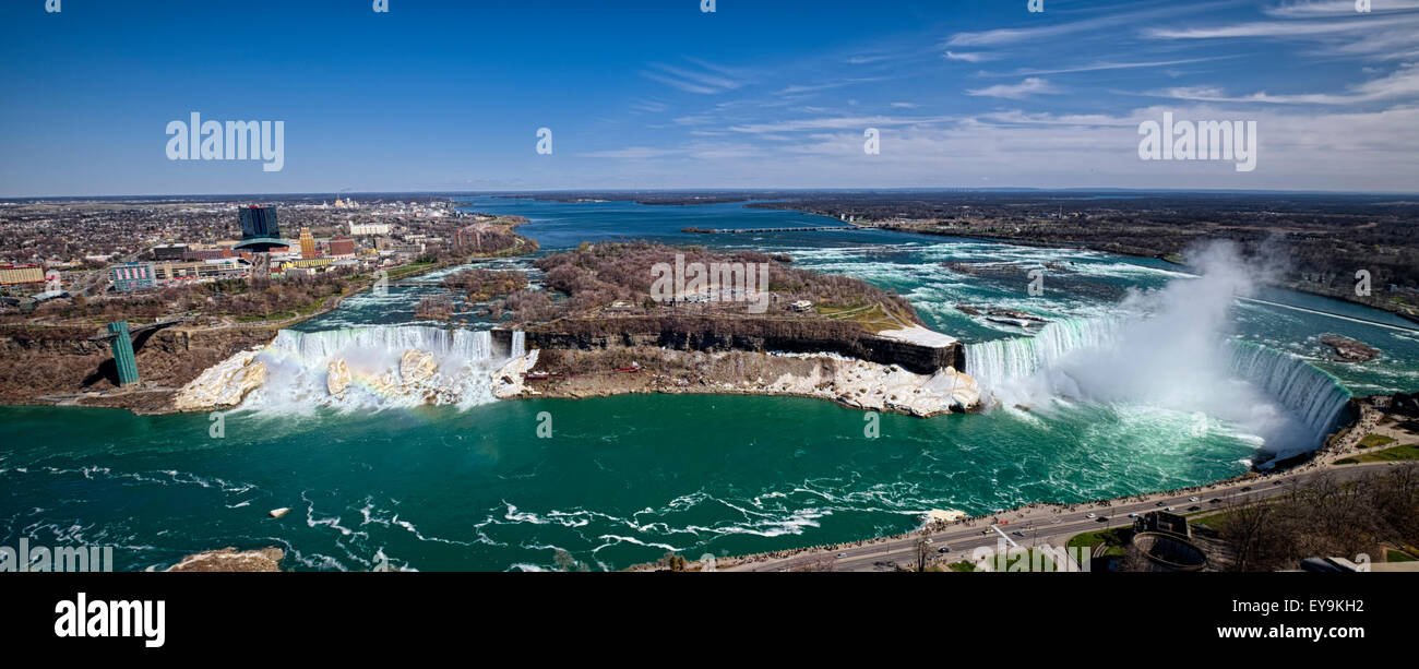 Panorama des Chutes du Niagara Banque D'Images