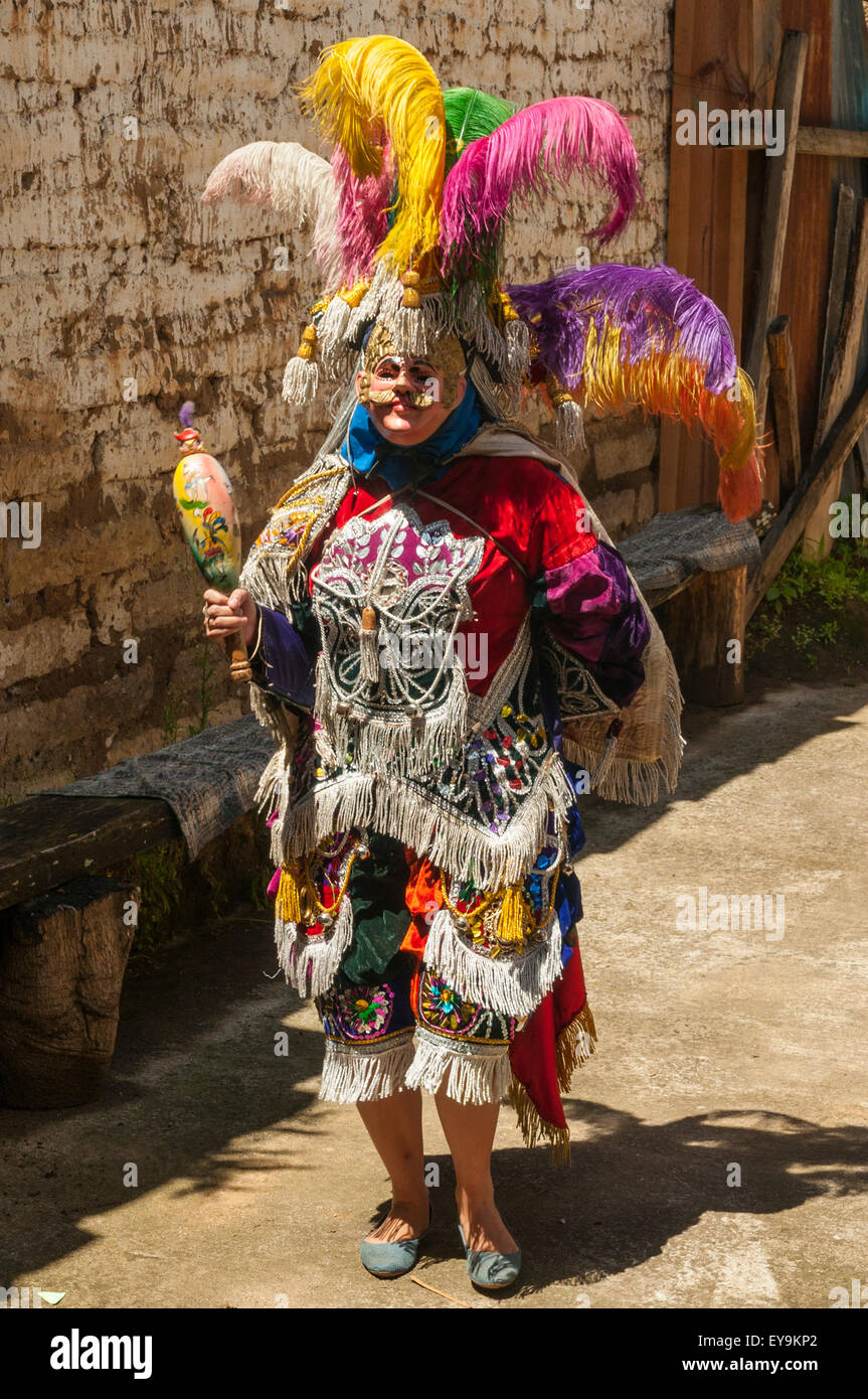 Danseuse maya, Chichicastenango, Guatemala Banque D'Images