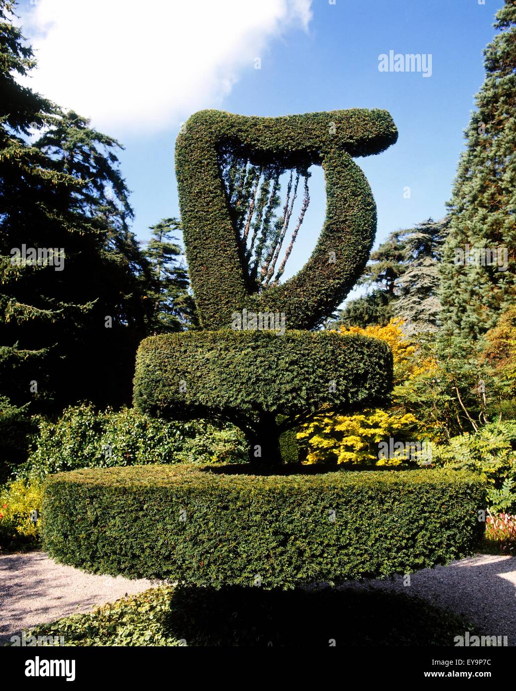 En forme de couverture dans la forme d'une harpe, Irlande Banque D'Images