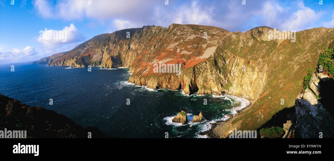 Slieve League, Co Donegal, Irlande Banque D'Images