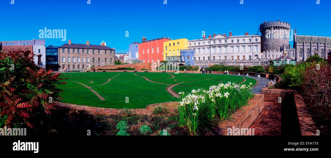 Le Château de Dublin, Dublin, Irlande Banque D'Images