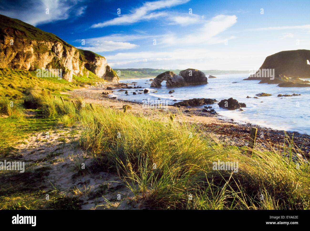 Ballintoy, comté d'Antrim, Irlande ; Beach Scenic Banque D'Images