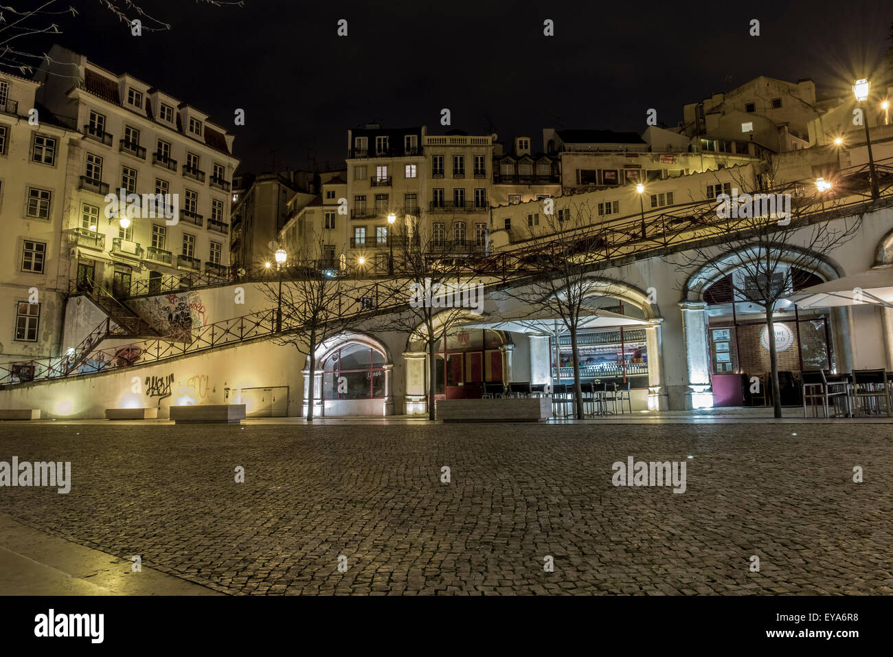 La gare du Rossio, à Lisbonne, Portugal Banque D'Images
