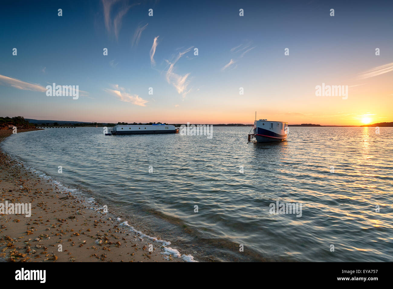 La plage de la Baie des ronces à Studland dans Harborin Poole Dorset Banque D'Images