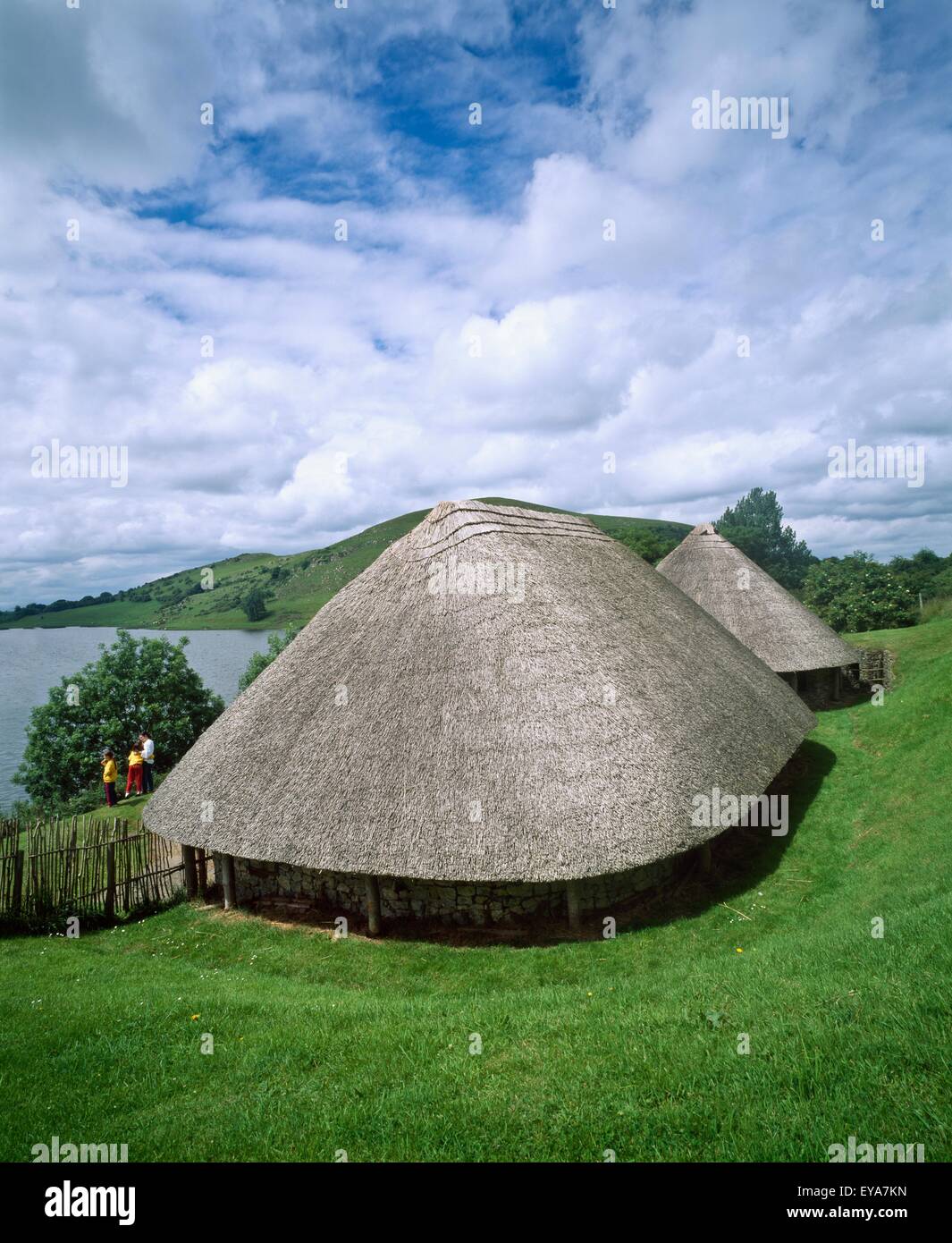 Archéologie celtique, Lough Gur, Co Limerick Visitor Centre Banque D'Images