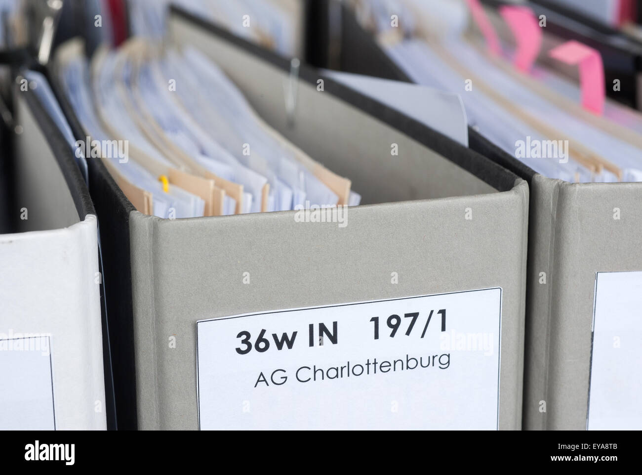 Berlin, Allemagne, les fichiers d'un cabinet de Berlin Banque D'Images