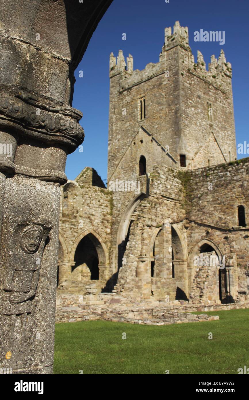 Abbaye de Jerpoint dans Leinster Région ; County Kilkenny, Ireland Banque D'Images