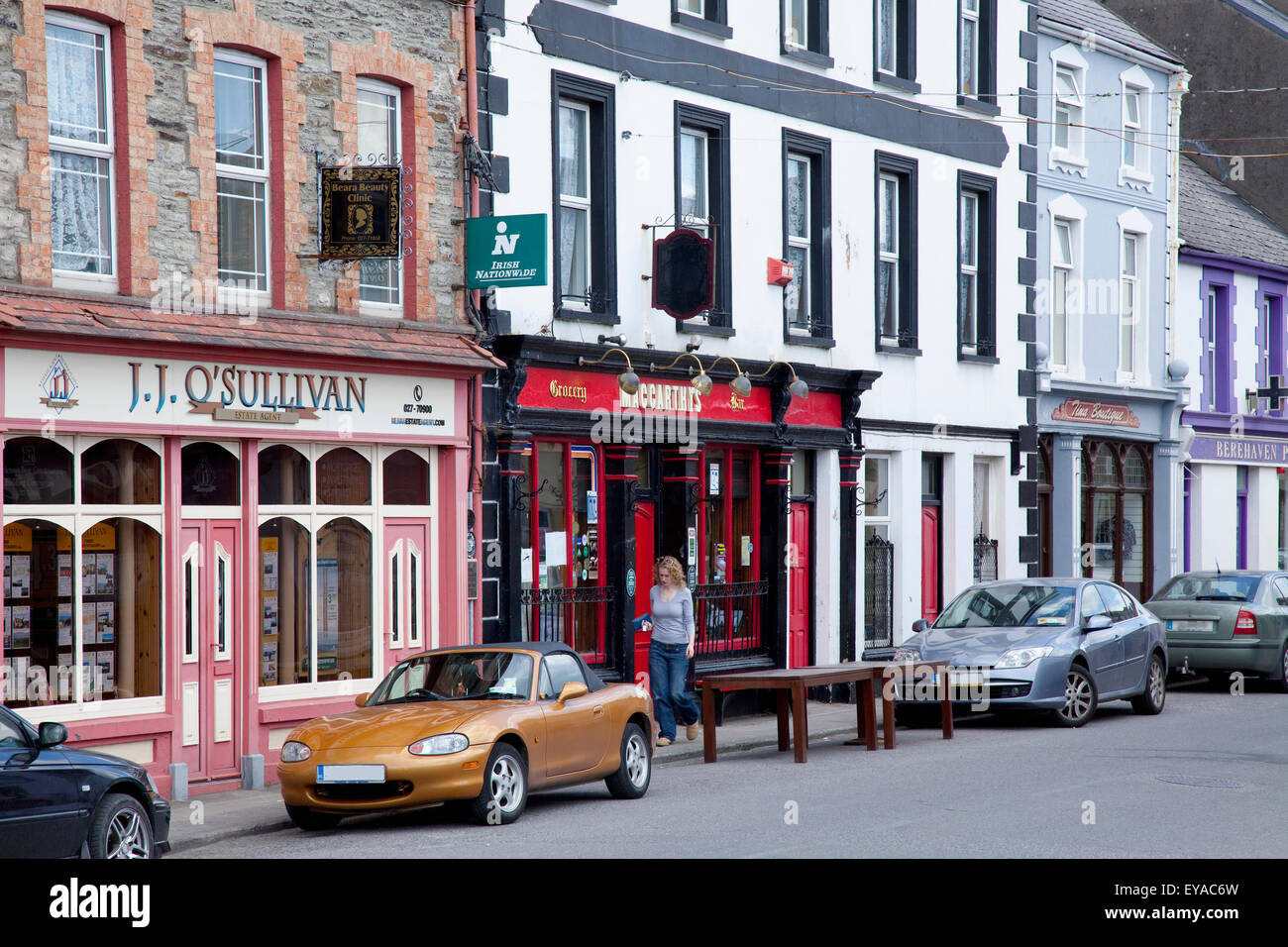 Signes touristiques de la ville irlande Banque de photographies et d ...
