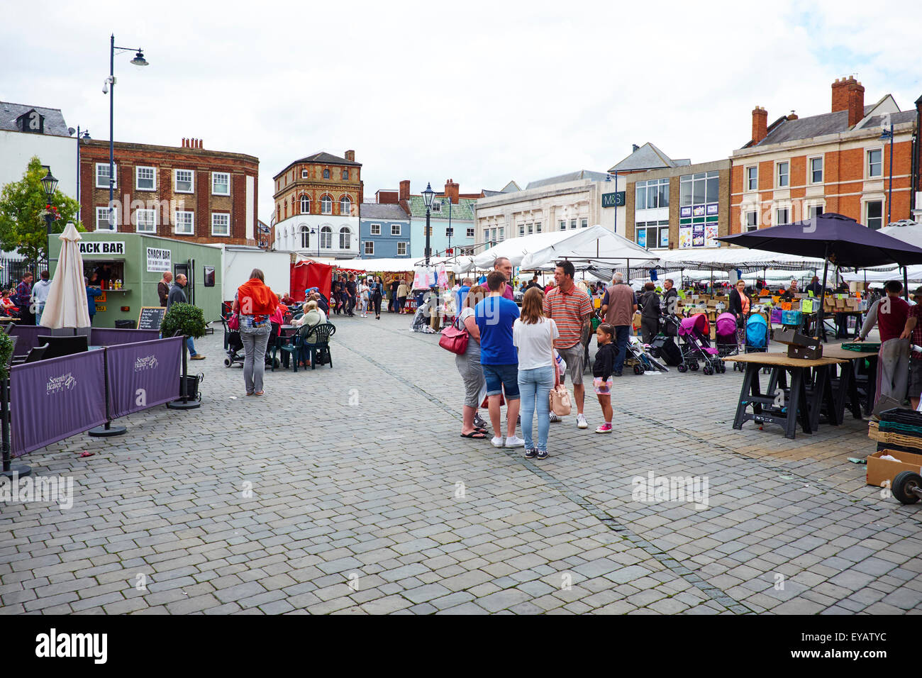 Market Place Boston Lincolnshire UK Banque D'Images