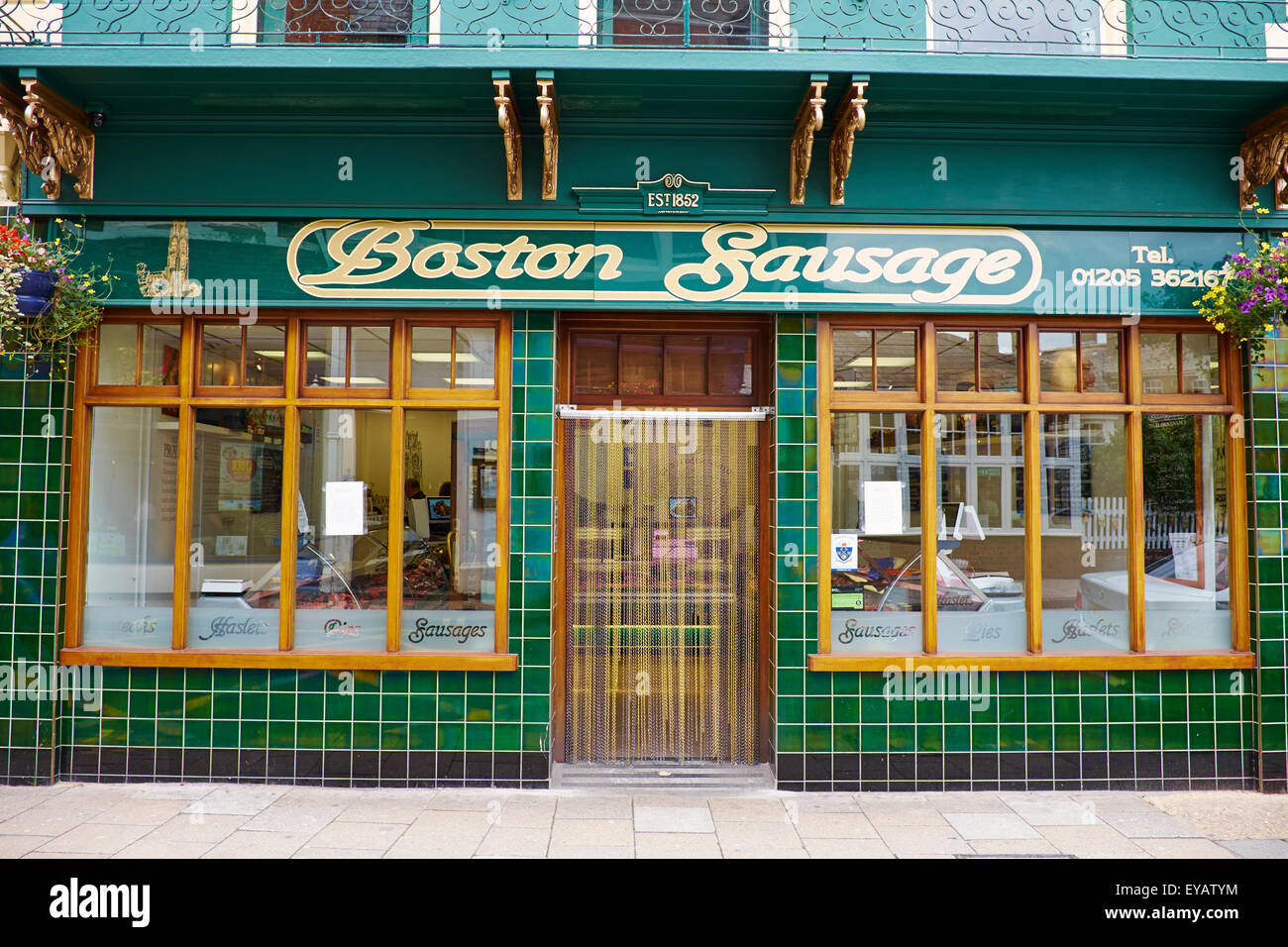 La montagne haut Saucisse Boston Street Boston Lincolnshire UK Banque D'Images