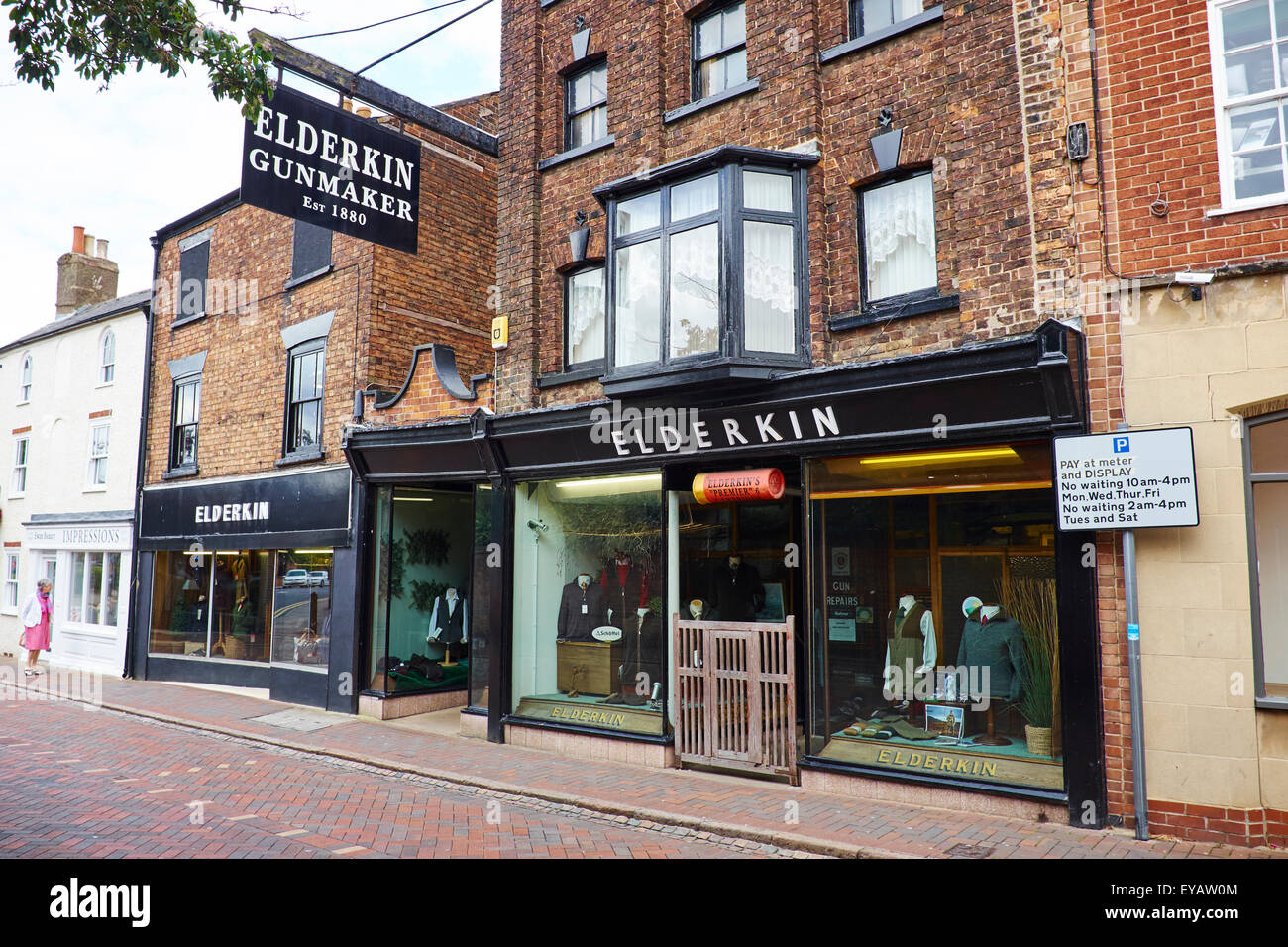 Armurier Elderkin Rue Large Spalding Lincolnshire UK Banque D'Images