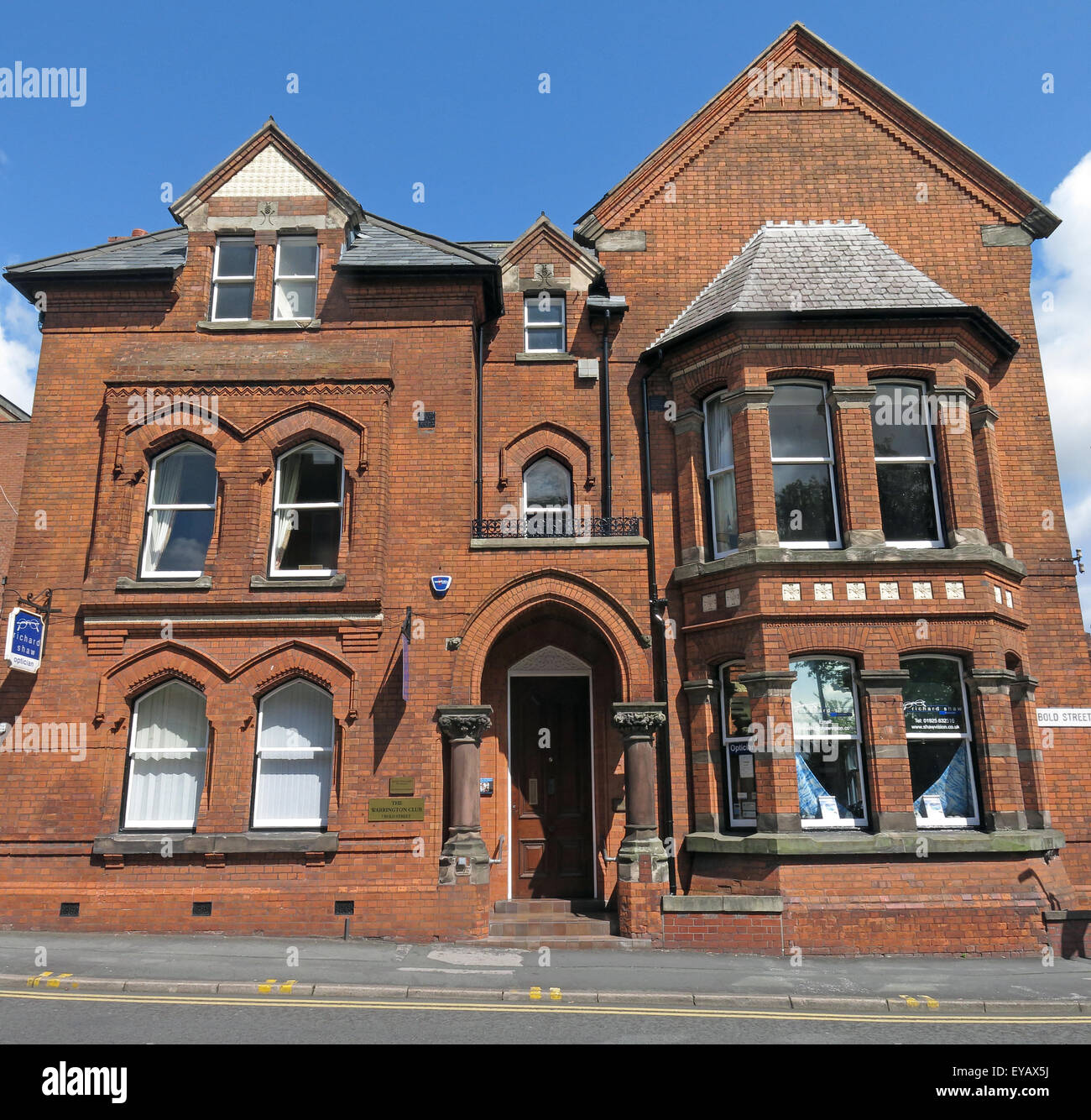The Warrington Club, Bold St, Cheshire, Angleterre, Royaume-Uni, WA1 1DN Banque D'Images