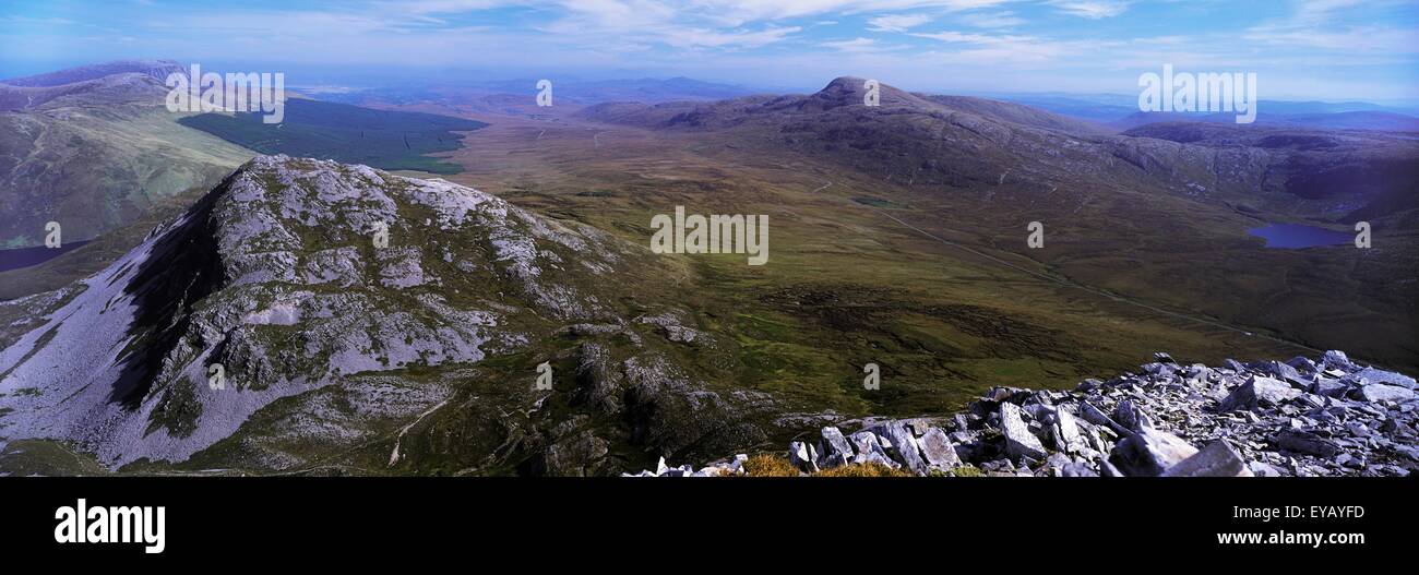 Mackoght Renoso, Montagnes, Co Donegal, Irlande ; montagnes Partie de la chaîne de montagne des sept Sœurs Prises de Errigal Banque D'Images