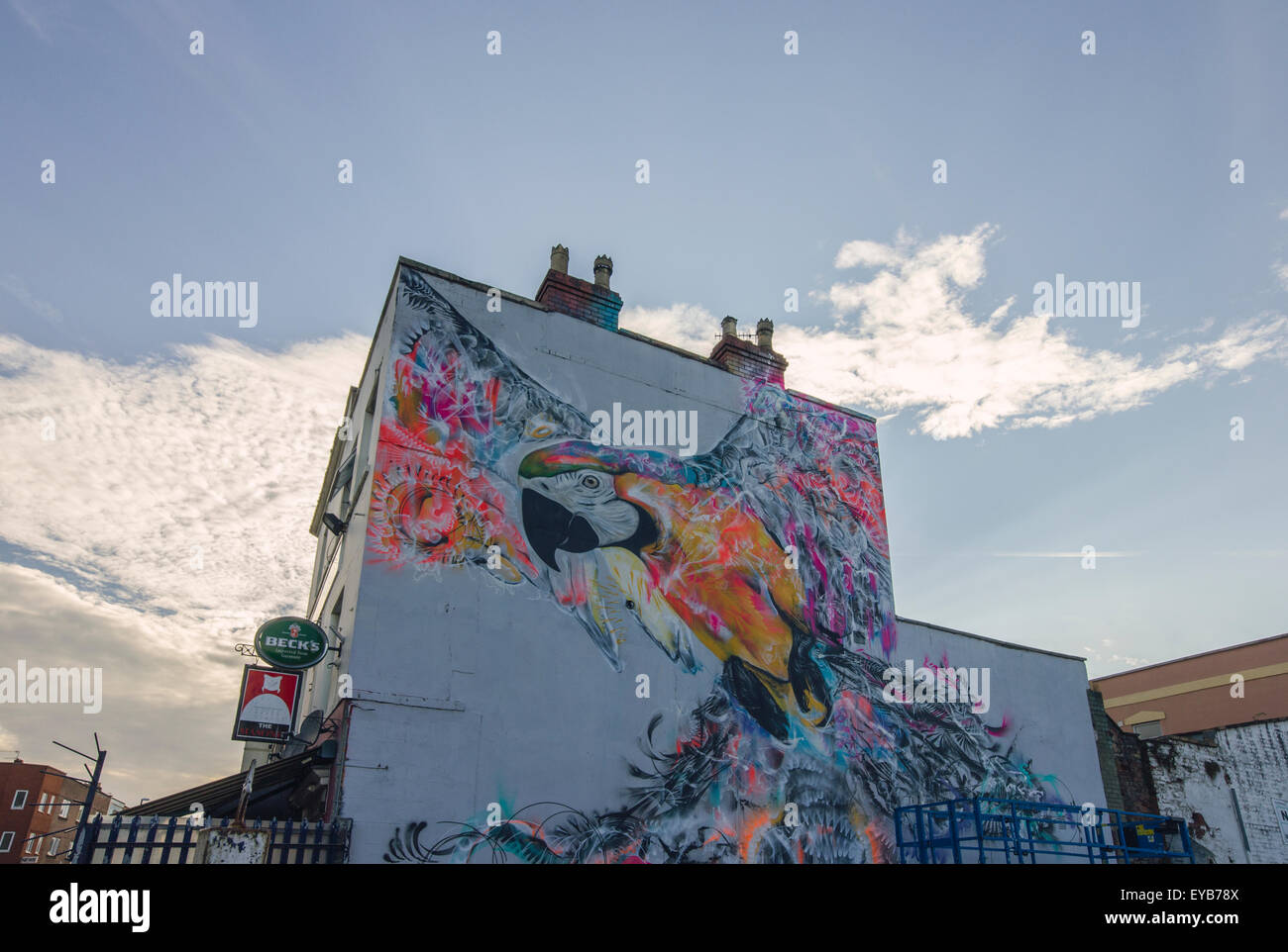 2015 Upfest, le plus important d'Europe, gratuitement, street art & graffiti festival, qui attire plus de 250 artistes peinture 28 sites, Bristol Banque D'Images