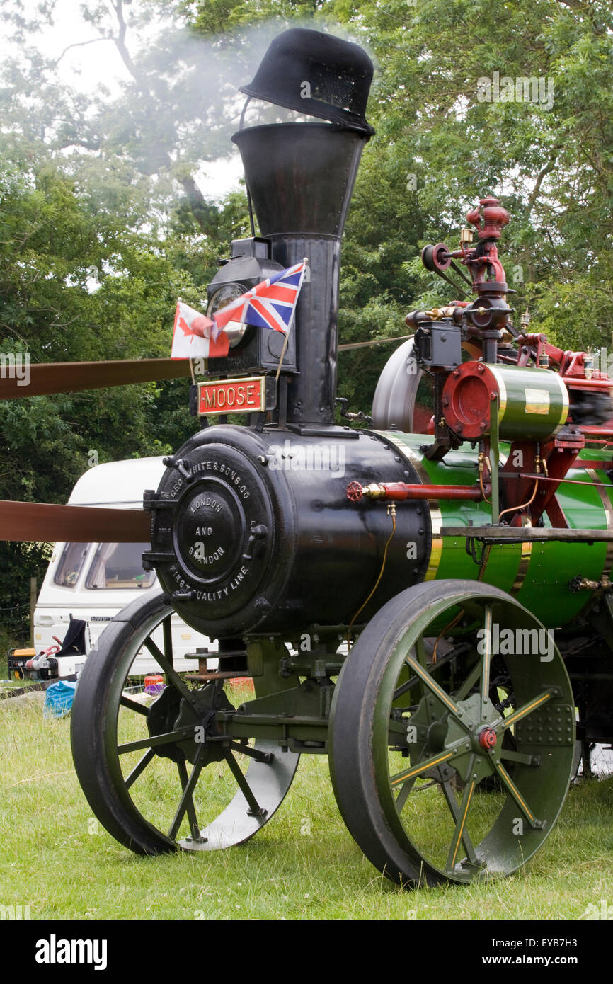 Vérin simple, simple expansion, avec moteur à vapeur haute pression Banque D'Images