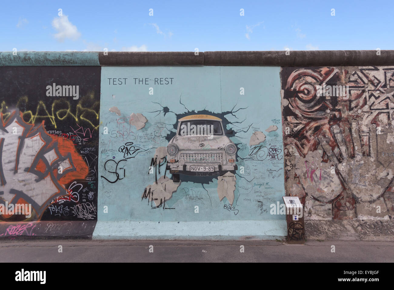 Mur de Berlin Allemagne Banque D'Images