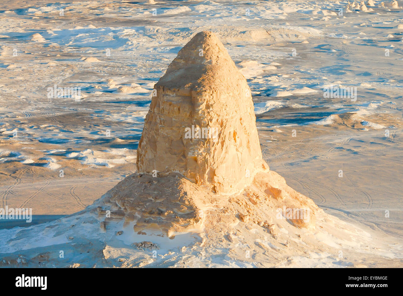 Le Désert blanc - Egypte Banque D'Images