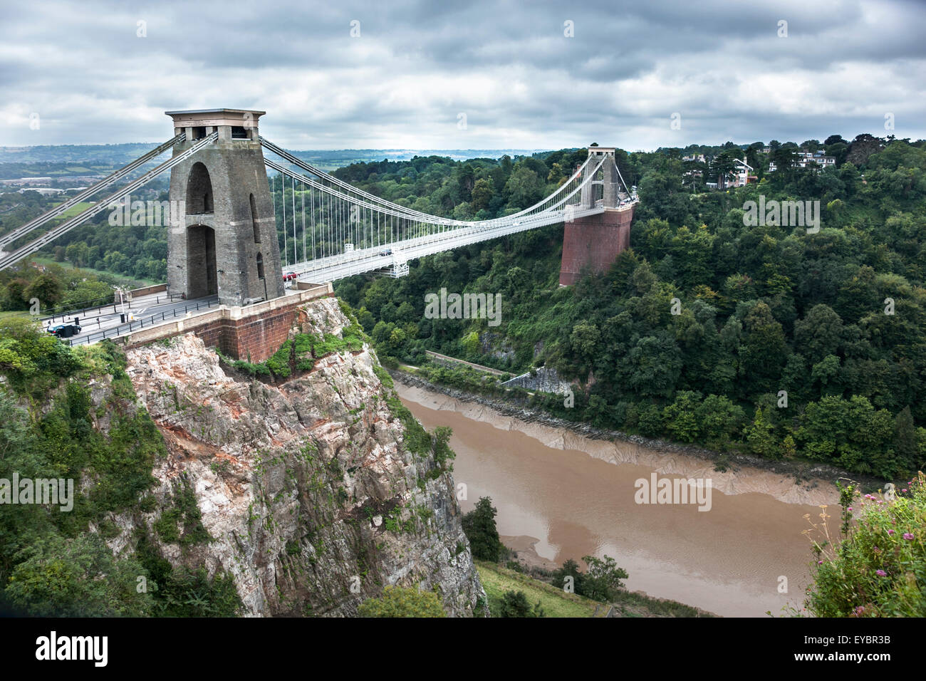 Pont suspendu de Clifton à Bristol, Royaume Uni Banque D'Images