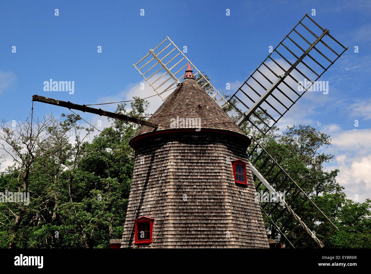 Eastham, Massachusetts : 1680 Eastham Moulin, le plus vieux moulin à Cape Cod Banque D'Images