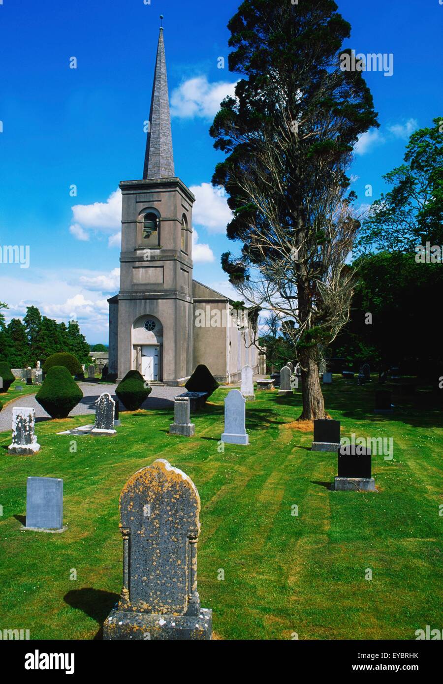 Eglise de Saint-Jean-Baptiste, Coolbanagher, Comté de Laois, en Irlande ; Église construite par James Gandon en 1786 Banque D'Images