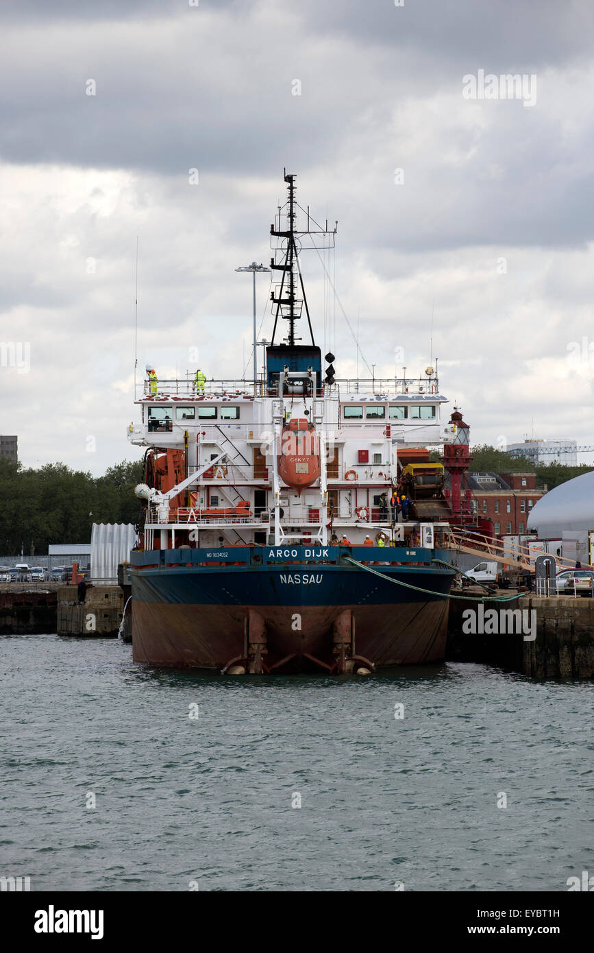 L'Arco DIJK une suceuse navire à quai dans le Port de Southampton, UK Banque D'Images