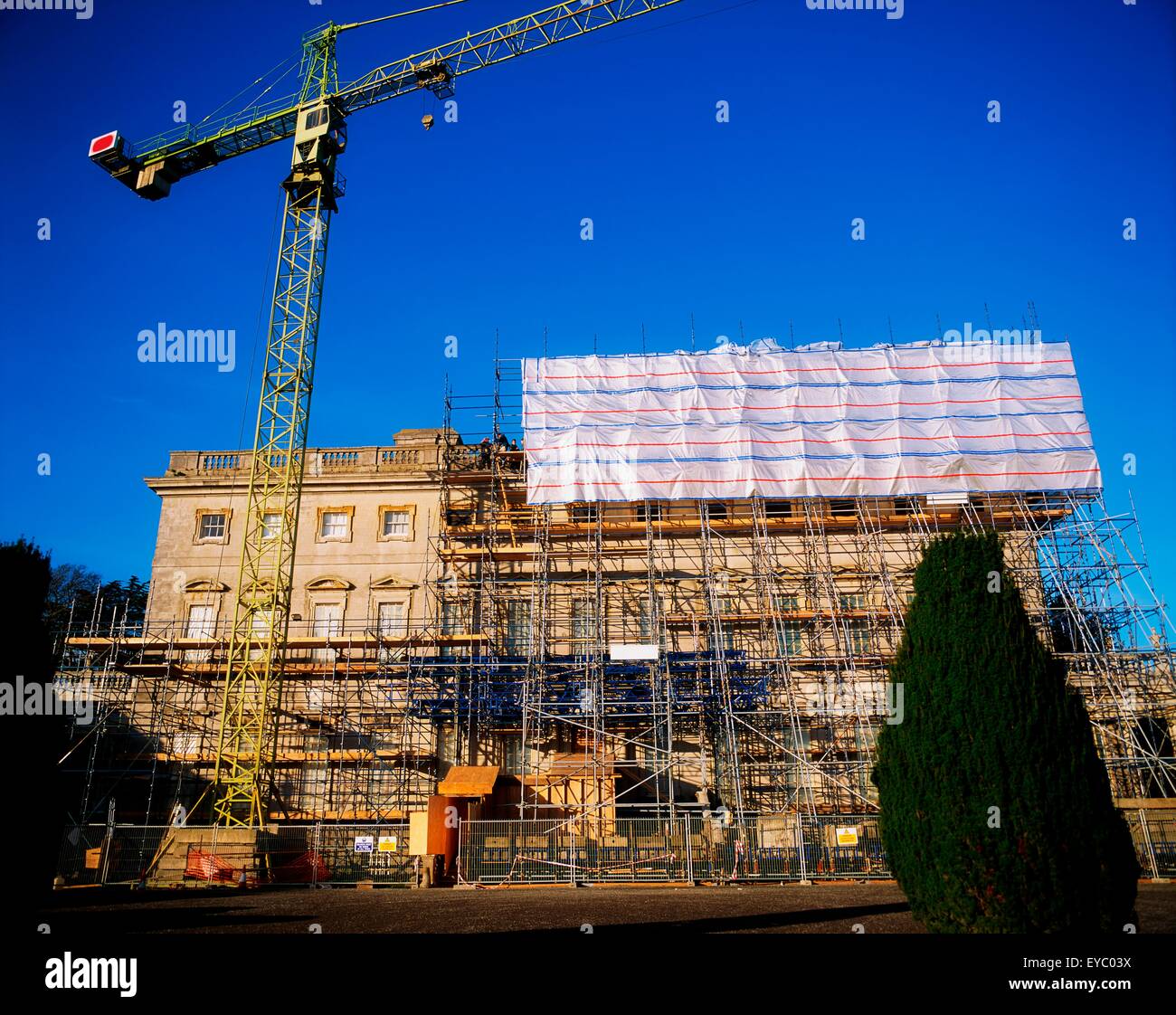 Castletown House, Meknès, Co Kildare, Irlande, maison de style palladien en réparation Banque D'Images