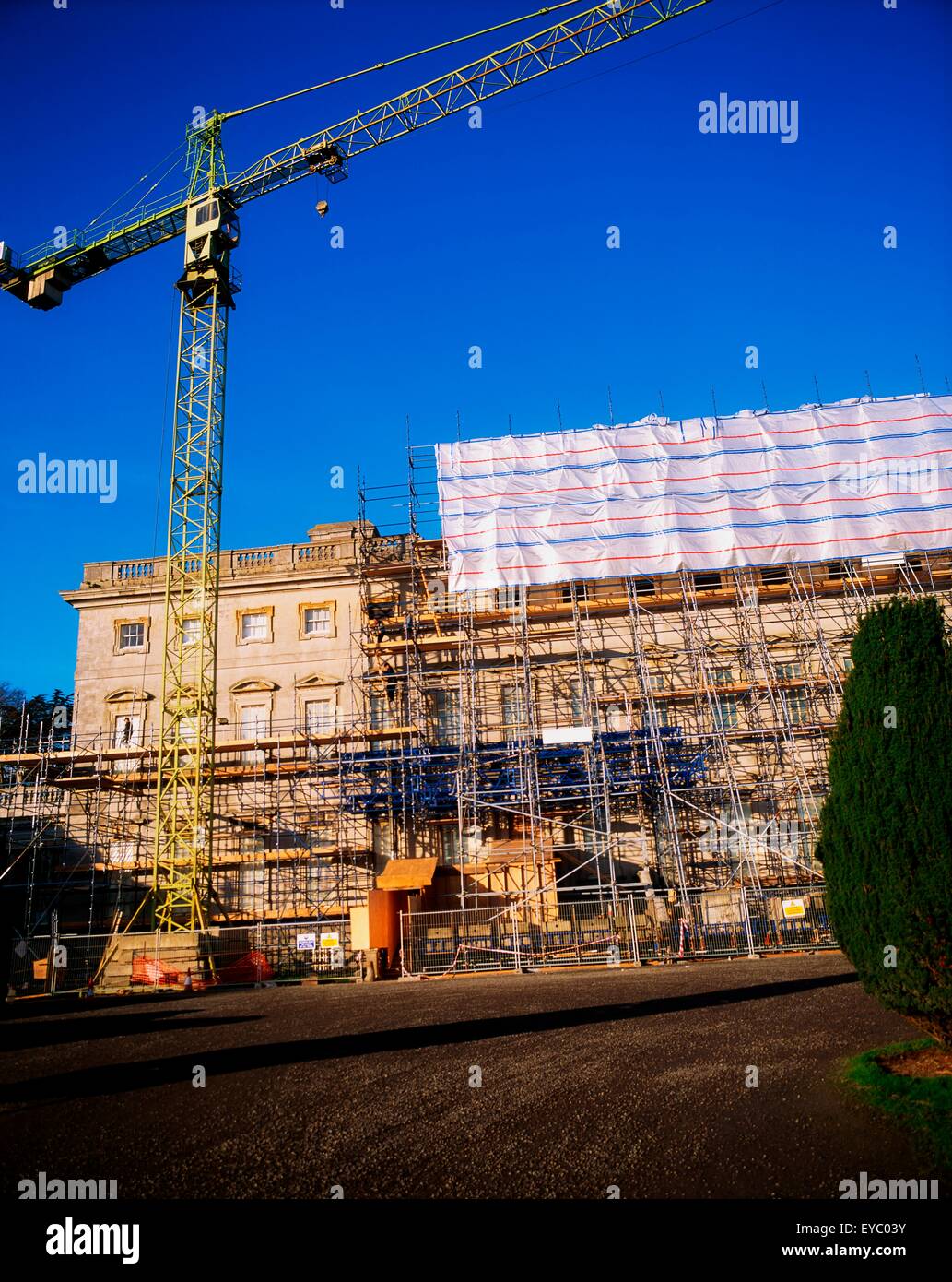 Castletown House, Meknès, Co Kildare, Irlande, maison de style palladien en réparation Banque D'Images