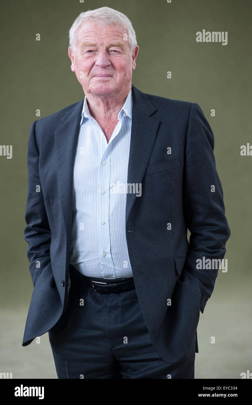 Homme politique et diplomate britannique, Paddy Ashdown, apparaissant à l'Edinburgh International Book Festival. Banque D'Images