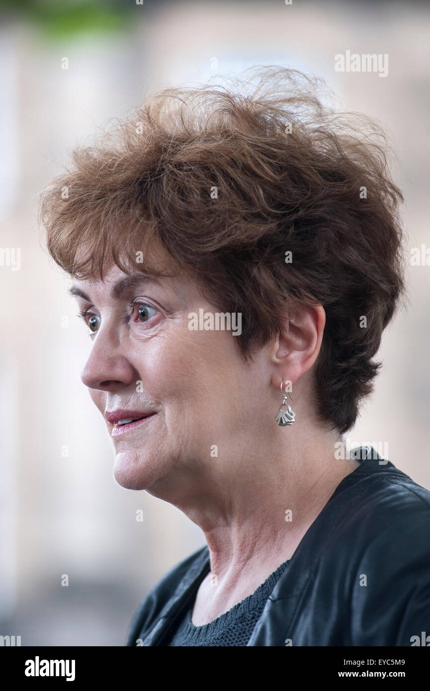 Professeur d'histoire à l'Université de Princeton, Linda Colley figurant à l'Edinburgh International Book Festival. Banque D'Images
