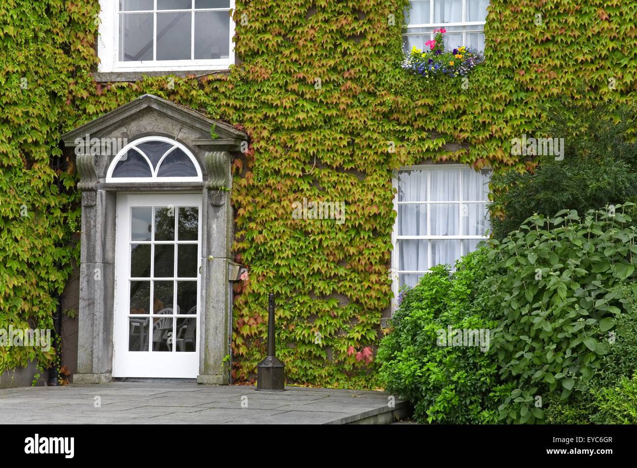 Butler House, la ville de Kilkenny, comté de Kilkenny, Irlande ; couvert de lierre Guesthouse Historique Banque D'Images