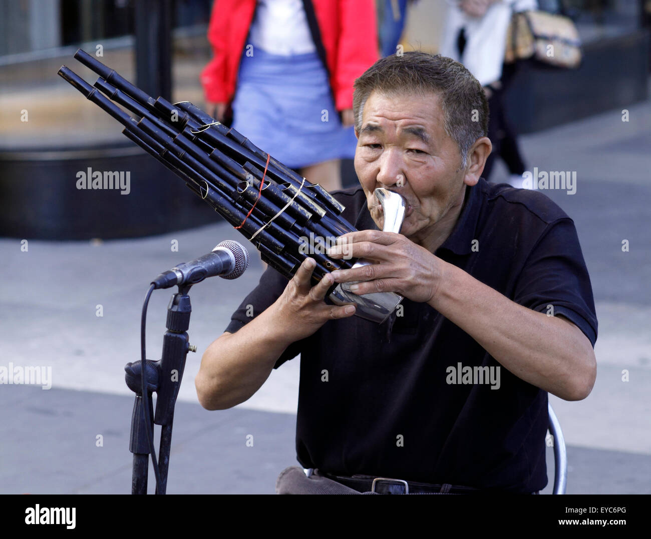 Sheng, bambou chinois à bouche Banque D'Images