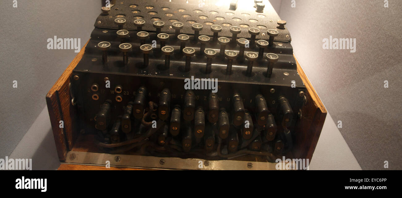 La machine Enigma. La machine de chiffrement allemande dans la seconde guerre mondiale Banque D'Images